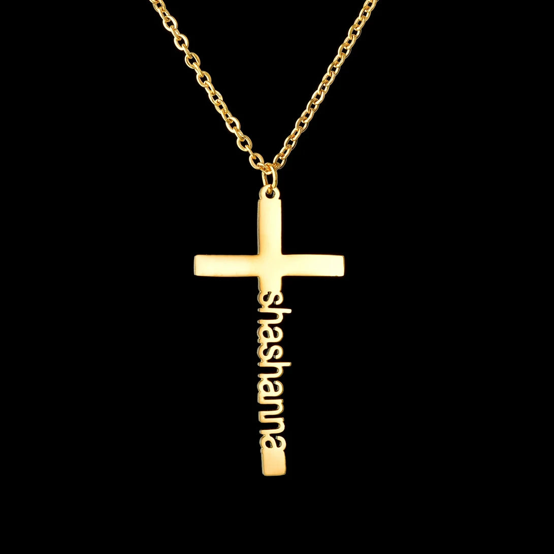 Personalized Ge’ez Cross Necklace