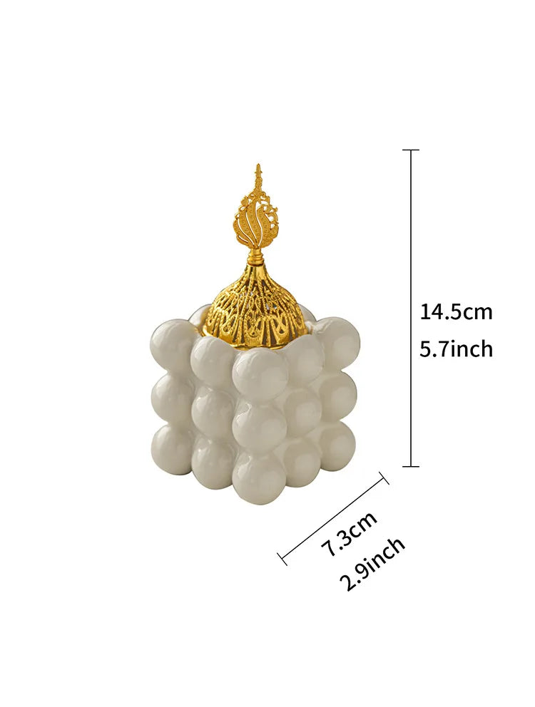 Modern Ceramic Incense Burner – Coffee Ceremony Edition