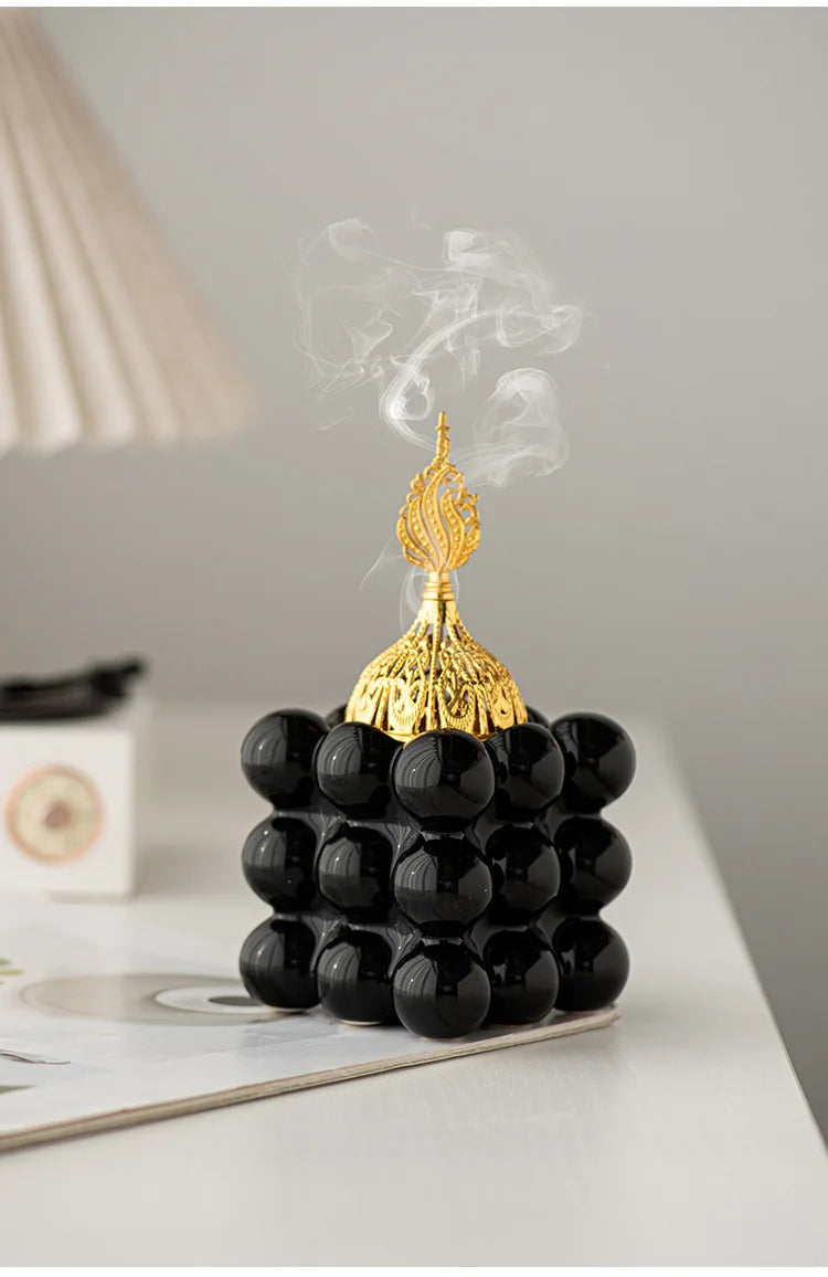 Modern Ceramic Incense Burner – Coffee Ceremony Edition