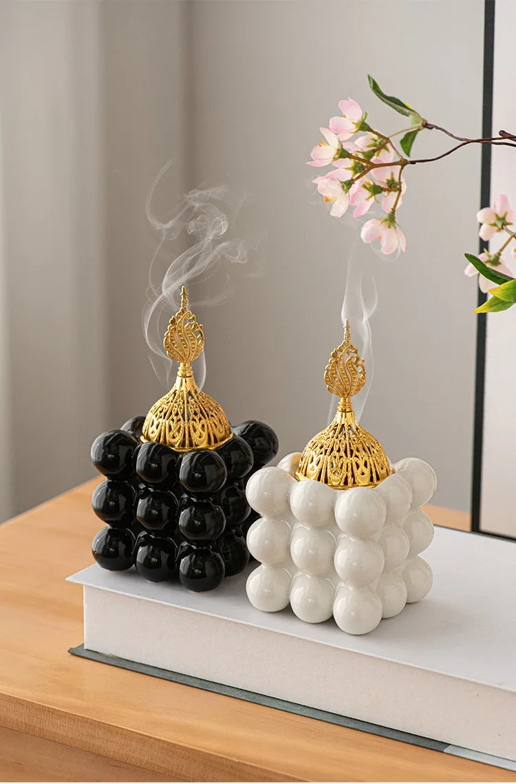 Modern Ceramic Incense Burner – Coffee Ceremony Edition