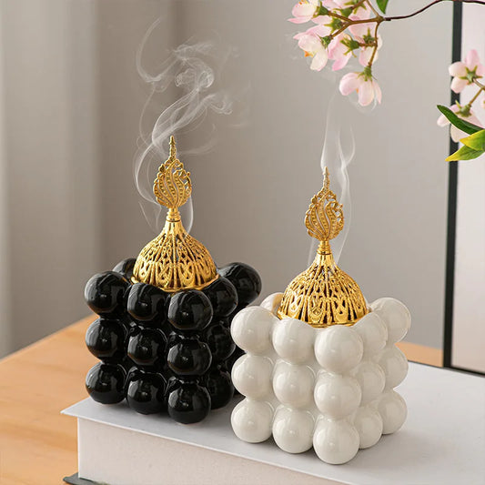 Modern Ceramic Incense Burner – Coffee Ceremony Edition