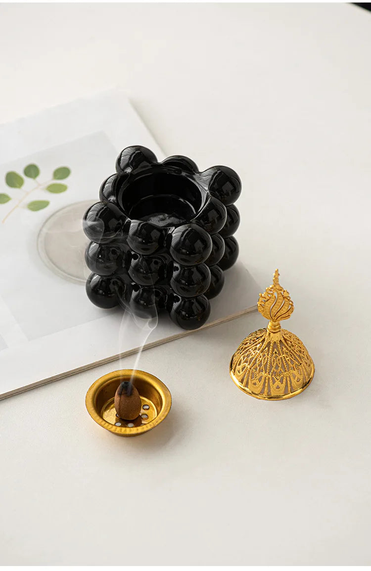 Modern Ceramic Incense Burner – Coffee Ceremony Edition