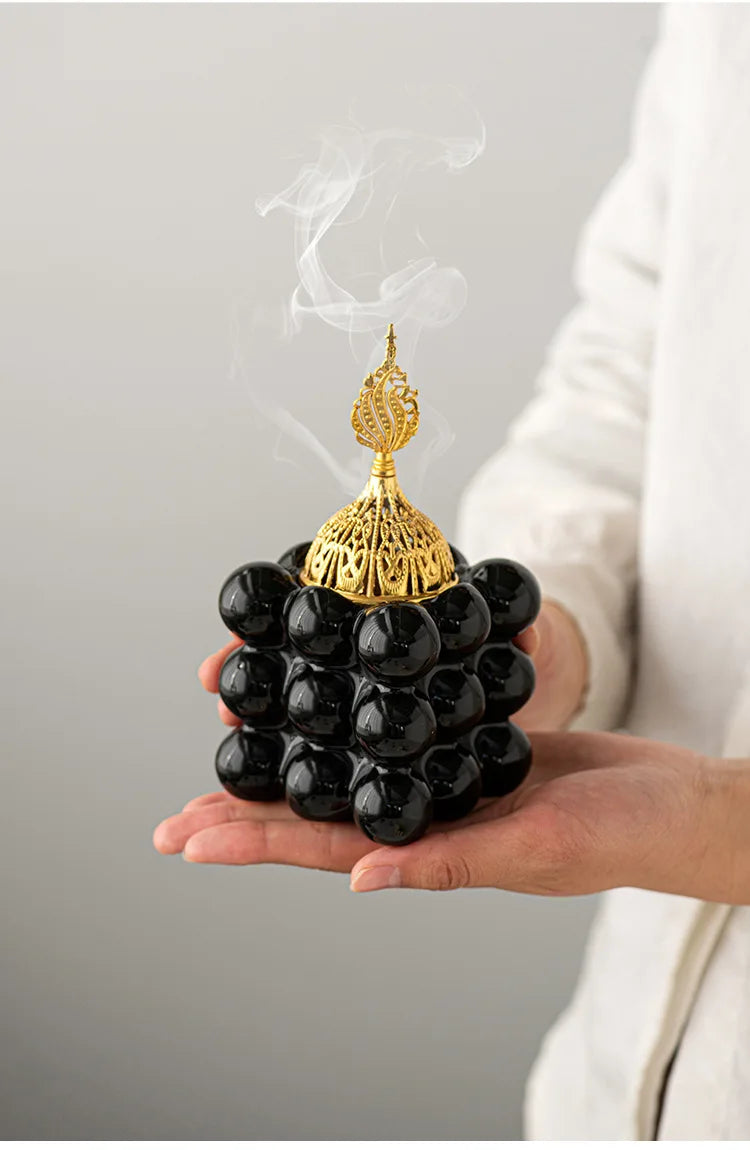 Modern Ceramic Incense Burner – Coffee Ceremony Edition