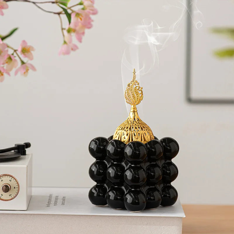 Modern Ceramic Incense Burner – Coffee Ceremony Edition