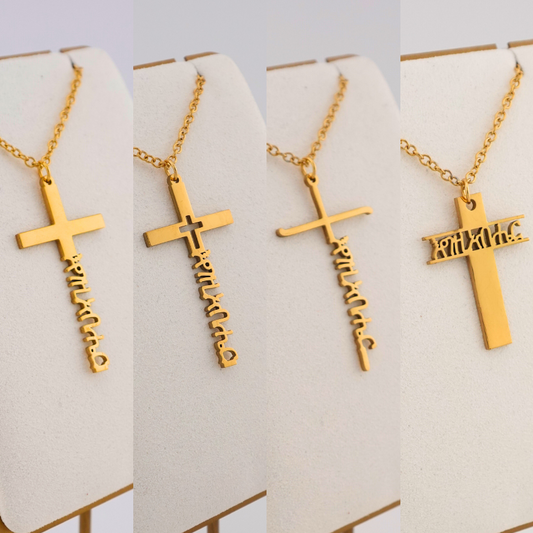 Personalized Ge’ez Cross Necklace
